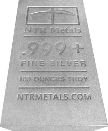 100 oz Серебряный слиток .999 NTR Metals (4)