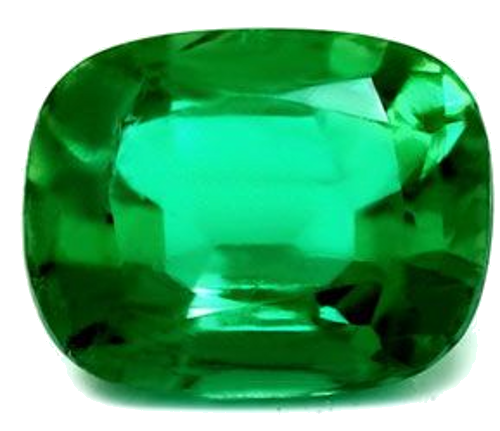 1.37 carat GREEN Cushion Smaragdas (1)