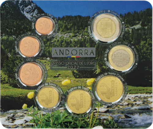2022 Andora BU Euro monetų rinkinys (4)