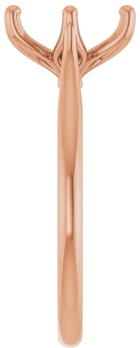 Sužadėtuvių Žiedas „Solitaire“ 585 Rožinis Aukso Oval 10mm x 8mm (4)