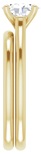 14K Yellow 7x5 mm Oval Solitaire Engagement Ring Mounting (9)