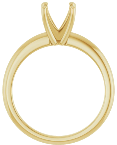 Sužadėtuvių Žiedas „Solitaire“ 585 Geltonojo Aukso Round 7mm (2)