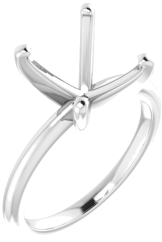 Sužadėtuvių Žiedas „Solitaire“ 950 Platinos Oval 12mm x 10mm (1)