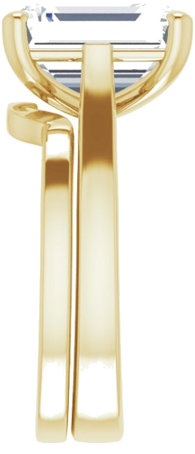 Sužadėtuvių Žiedas „Solitaire“ 585 Geltonojo Aukso Emerald 11mm x 9mm (9)