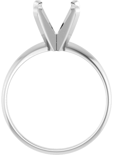 Sužadėtuvių Žiedas „Solitaire“ 585 Baltojo Aukso Round 9mm (2)
