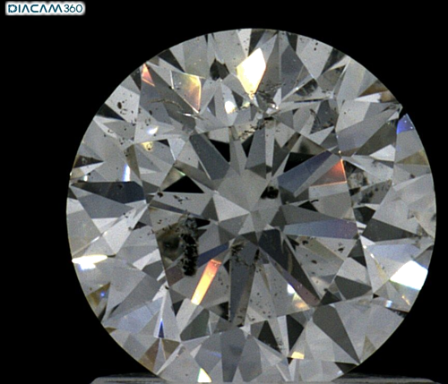 1.02 carat I-SI2 Excellent cut Natūralus Round Deimantas (1)