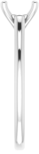 Sužadėtuvių Žiedas „Solitaire“ 585 Baltojo Aukso Round 7mm (4)