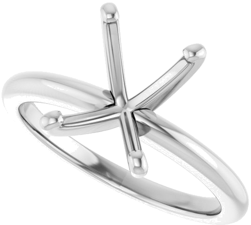 Sužadėtuvių Žiedas „Solitaire“ 585 Baltojo Aukso Emerald 9mm x 7mm (5)