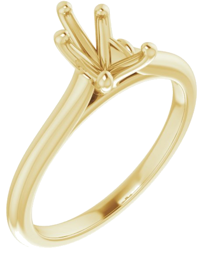 Sužadėtuvių Žiedas „Solitaire“ 585 Geltonojo Aukso Pear Shape 8mm x 5mm (1)