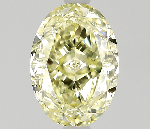0.81 carat Fancy Yellow-IF Natūralus Oval Deimantas (1)