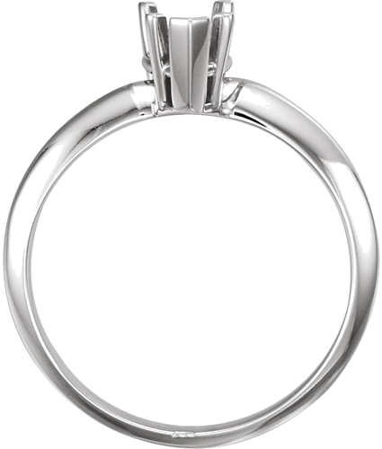 Sužadėtuvių Žiedas „Solitaire“ 585 Baltojo Aukso Pear Shape 7mm x 5mm (2)