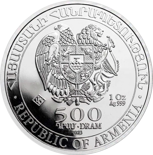 1 oz Ноев ковчег 2023 Армения серебряная монета (2)