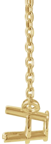 Pakabukas „Solitaire“ 585 Geltonojo Aukso Oval 6mm x 4mm (2)