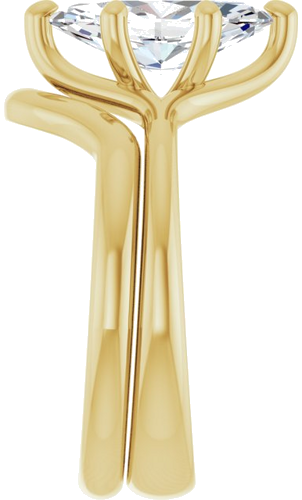 14K Yellow 12x6 mm Marquise Engagement Ring Mounting (9)