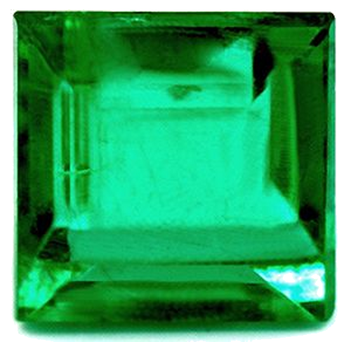 1.39 carat GREEN Square Smaragdas (1)