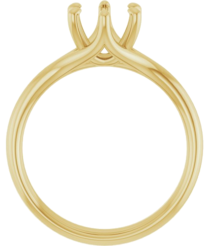 Sužadėtuvių Žiedas „Solitaire“ 750 Geltonojo Aukso Round 7mm (2)