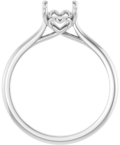 Sužadėtuvių Žiedas „Solitaire“ 585 Baltojo Aukso Emerald 8mm x 6mm (2)