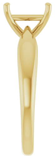 Sužadėtuvių Žiedas „Solitaire“ 585 Geltonojo Aukso Square 7mm (4)