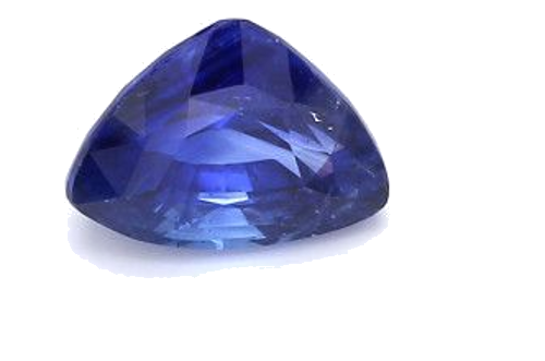 2.14 carat BLUE BRILLIANTSTEP cut Triangular Safyras (1)