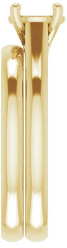Sužadėtuvių Žiedas „Solitaire“ 585 Geltonojo Aukso Round 6.5mm (9)