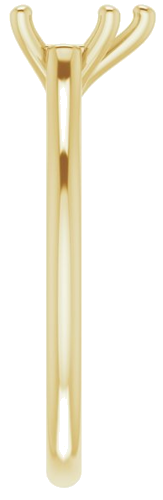 Sužadėtuvių Žiedas „Solitaire“ 585 Geltonojo Aukso Pear Shape 7mm x 5mm (4)