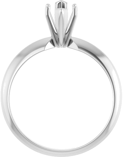14K White 6-Prong 9.3x4.5 mm Marquise V-End Solitaire Ring Mounting (2)