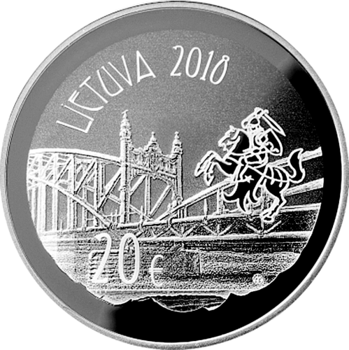 2018 Видунас Литва 20 евро серебряная монета (2)