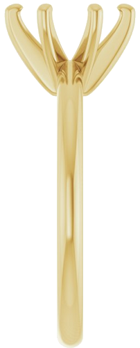 Sužadėtuvių Žiedas „Solitaire“ 585 Geltonojo Aukso Oval 8mm x 6mm (4)