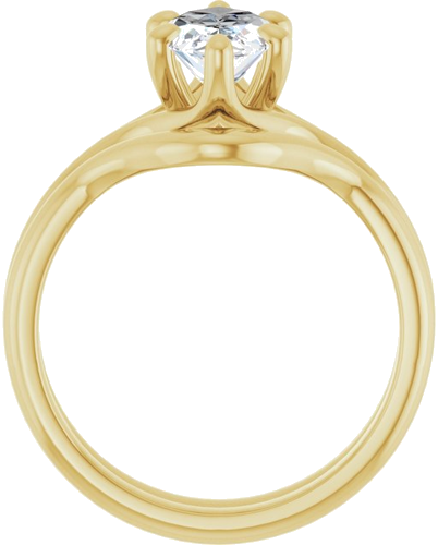 Sužadėtuvių Žiedas „Solitaire“ 585 Geltonojo Aukso Marquise 12mm x 6mm (7)