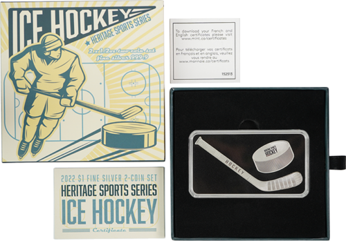 2 x 1/2 oz Hokeja 2022 Zālamana salu sudraba monētas (1)
