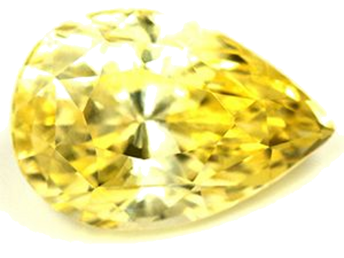 4.1 carat YELLOW Pear Safyras (1)