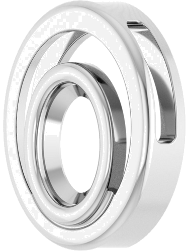 Sterling Silver 7x5 mm Oval Solitaire Slide Pendant Mounting (2)