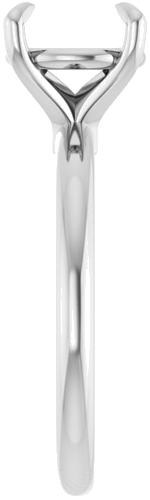 Sužadėtuvių Žiedas 585 Baltojo Aukso Round 8.8mm (4)