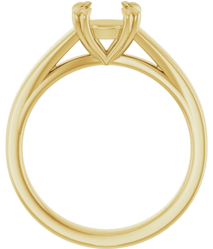 Sužadėtuvių Žiedas „Solitaire“ 585 Geltonojo Aukso Round 7mm (2)