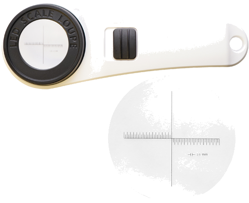 Perforacinis didinamasis stiklas su LED apšvietimu 10x (2)