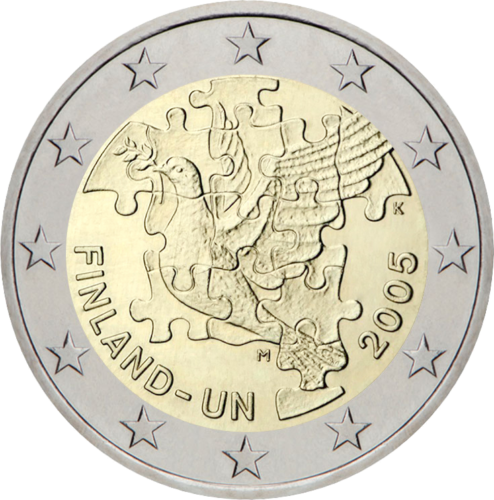 2005 Finland United Nations 2 euro coin (1)