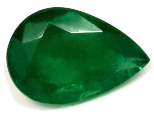 2.56 carat GREEN Pear Smaragdas (1)