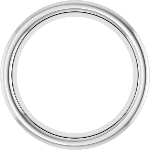 14K White 7.4 mm Round Bezel-Set Slide Pendant Mounting (1)