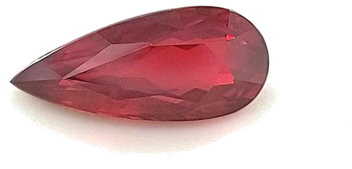 1.96 carat RED Pear Rubinas (1)