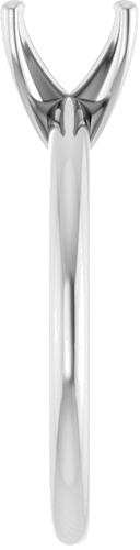 Platinum  8x6 mm Oval Solitaire Engagement Ring Mounting (4)