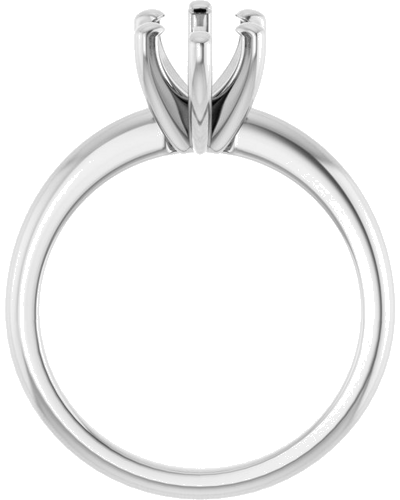 14K White  12x6 mm Marquise Solitaire Engagement Ring Mounting (2)