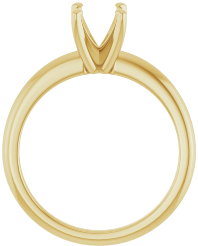 Sužadėtuvių Žiedas „Solitaire“ 585 Geltonojo Aukso Oval 8mm x 6mm (2)