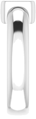 Sužadėtuvių Žiedas „Half Bezel Solitaire“ 585 Baltojo Aukso Square 5.5mm (4)