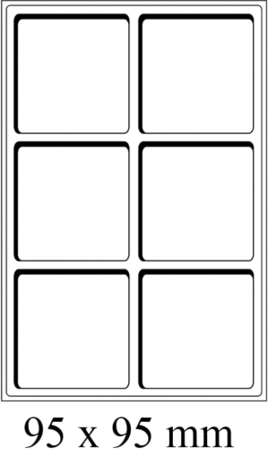 Табли TAB Large за монети и медали - червени (5)