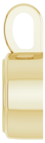 14K Yellow 5.5 mm Round Bezel-Set Pendant Mounting (3)