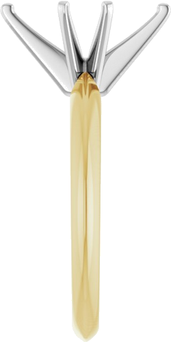 14K Yellow   White Marquise 6-Prong Light Solitaire Engagement Ring Mounting (4)