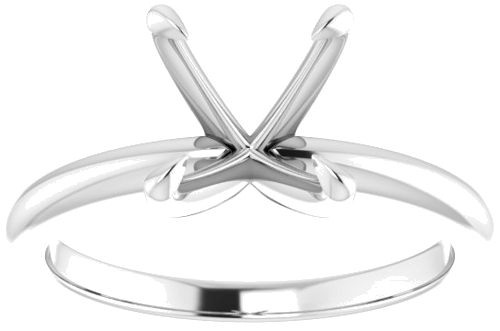 Sužadėtuvių Žiedas „Solitaire“ 585 Baltojo Aukso Square 6mm (3)