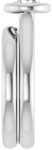 14K White  5.8 mm Round Solitaire Engagement Ring Mounting (9)