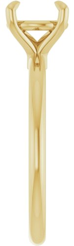 Sužadėtuvių Žiedas 585 Geltonojo Aukso Round 7.4mm (4)