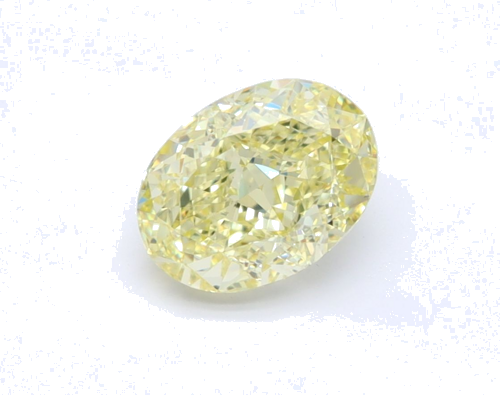 1.06 carat Fancy Yellow-VS1 Natūralus Oval Deimantas (1)